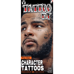 Character - Pop Star - Temporary Tattoos