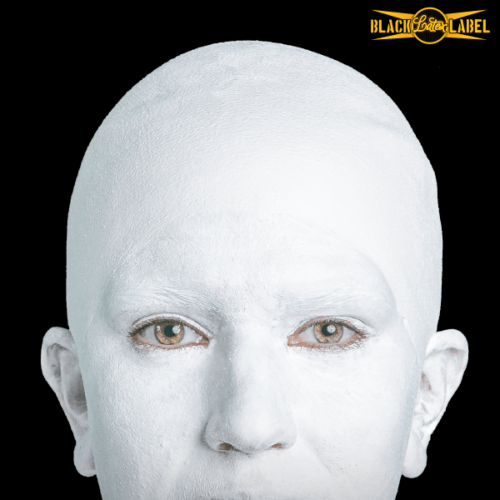 White Bald Cap - Black Label Latex