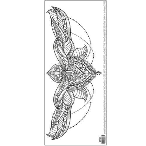 Mandala Clavicle Temporary Tattoo