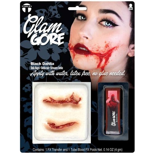 Glam Gore Black Dahlia FX Transfers Product Packaging