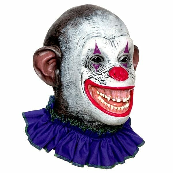 Crazy Ape Circus Clown Latex Mask Right