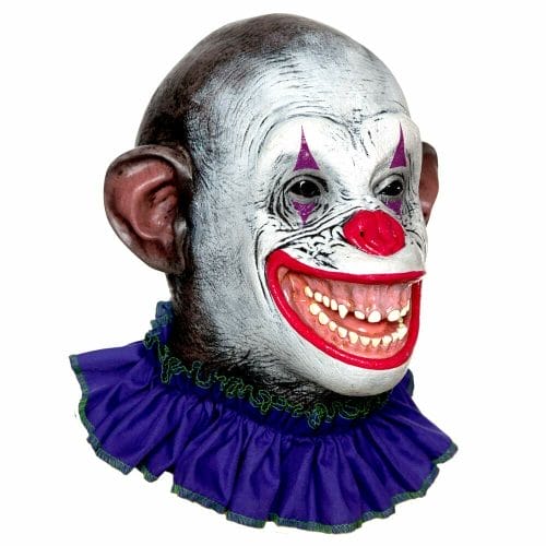 Crazy Ape Circus Clown Latex Mask Right