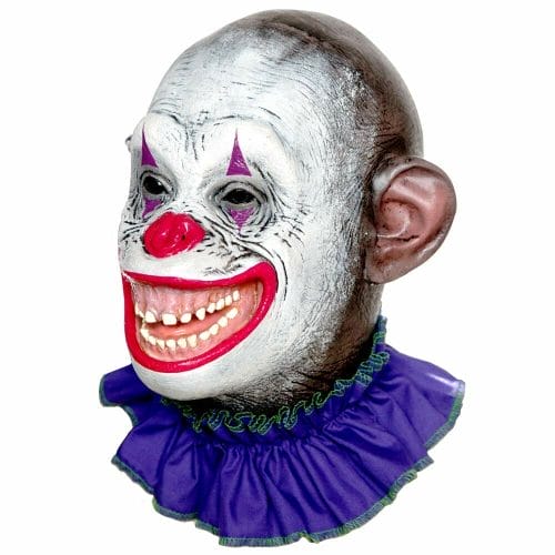 Crazy Ape Circus Clown Latex Mask Left