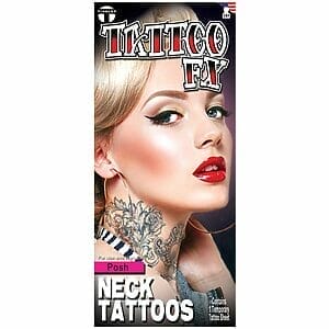 Neck Temporary Tattoo Posh Package