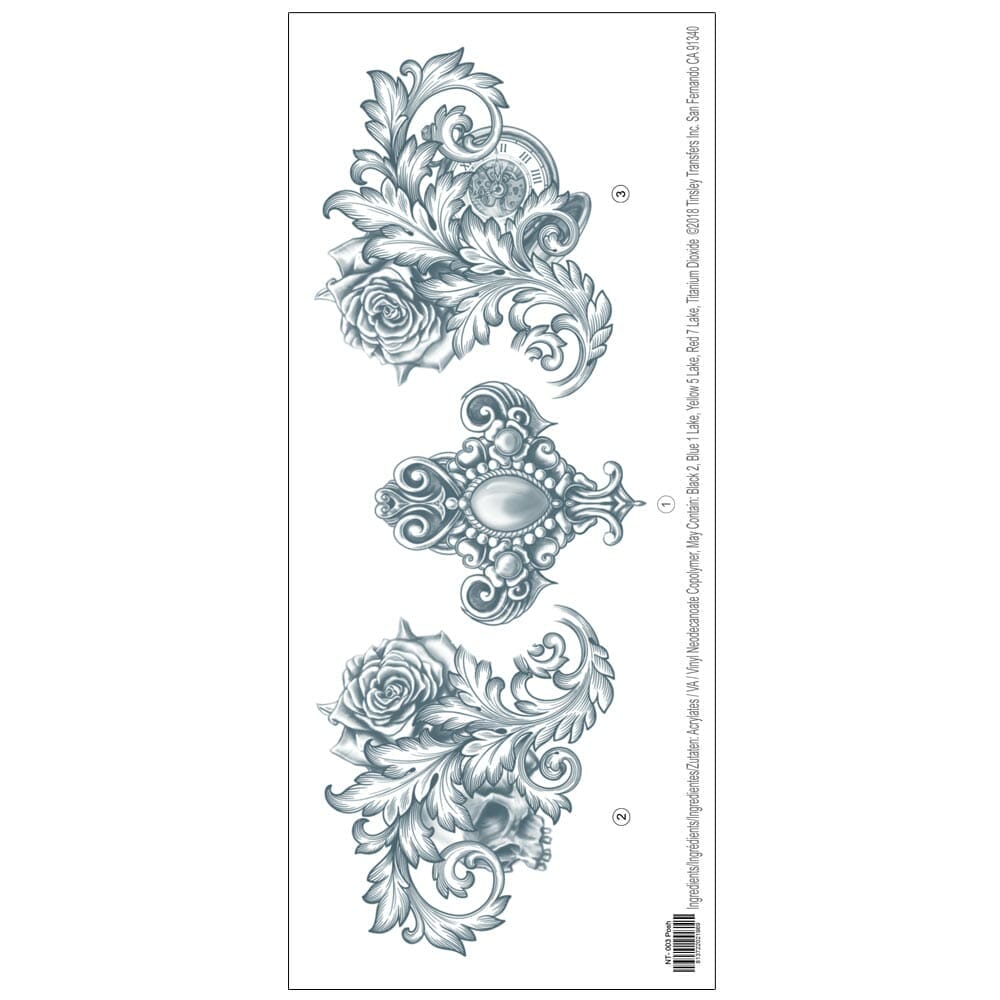 Neck_Tattoo_Posh_Tattoo Neck Temporary Tattoo Posh
