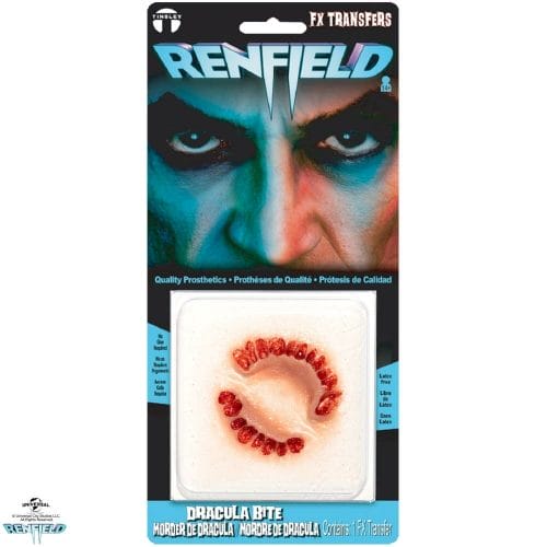 Officially Licensed Universal City Studios Renfield the Movie Dracula Bite 3D FX Transfers by Tinsley Transfers Package