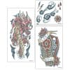 Red Dragon Sleeve Arm Temporary Tattoo 3 Piece Set