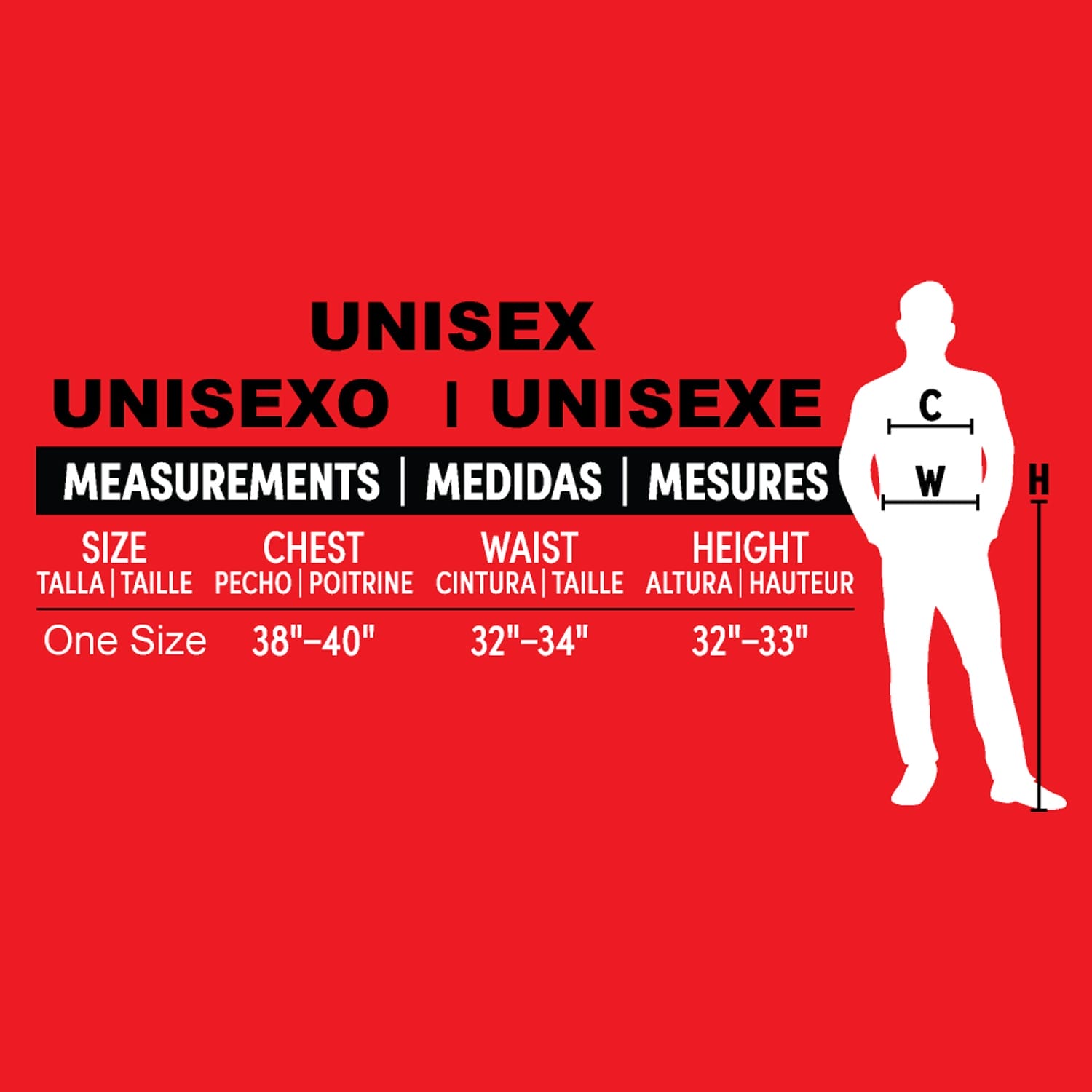 Art the Clown Measurement Chart