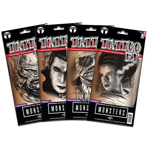 Universal Monsters Tattoo Bundle Pack The Bride