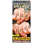 Knuckles Phrases# TemporaryTattoos