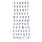 Knuckles AlphabetOldEnglish TemporaryTattoos