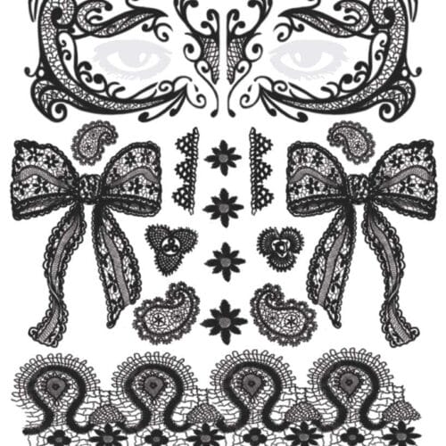 Face Lace TemporaryTattoo