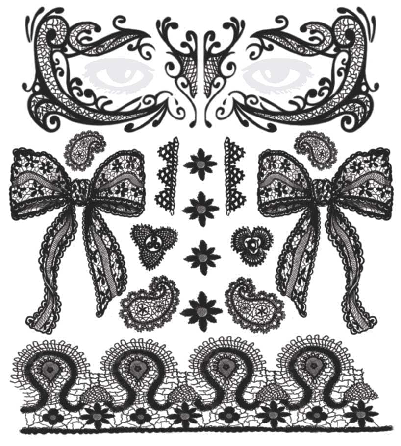 Face Lace TemporaryTattoo