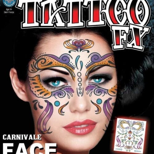 Face Carnivale TemporaryTattoo