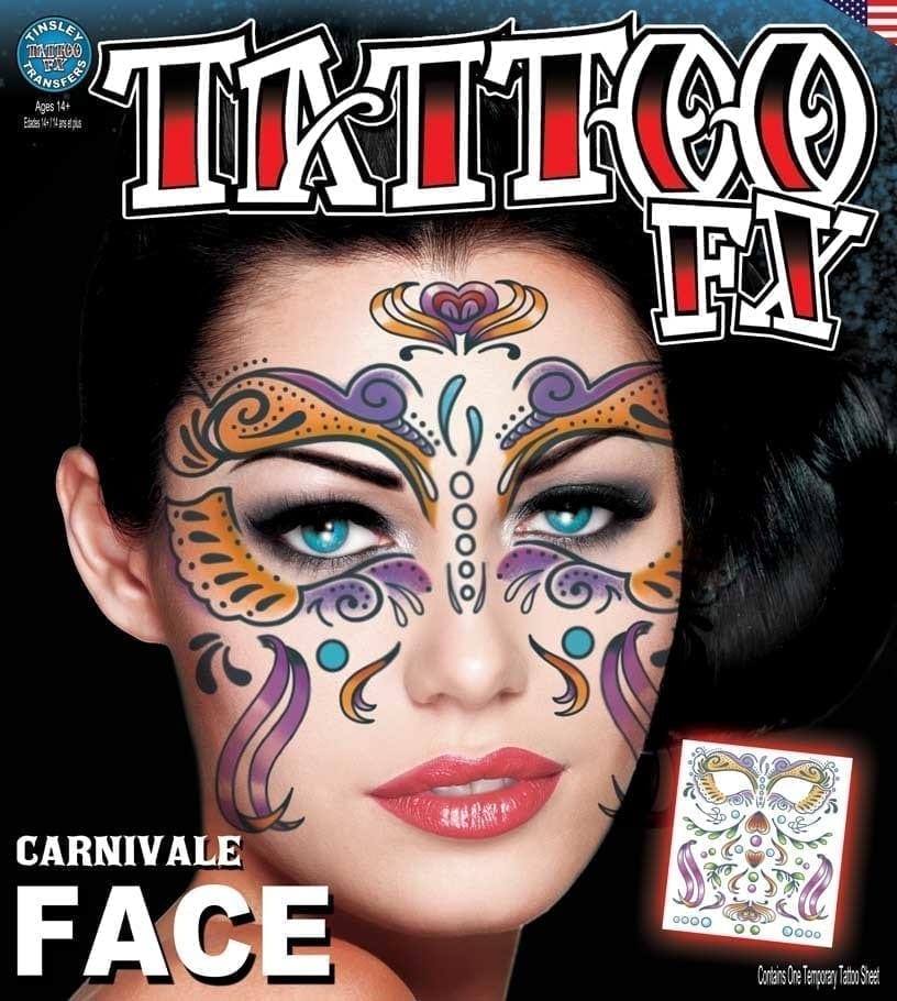 Face Carnivale TemporaryTattoo