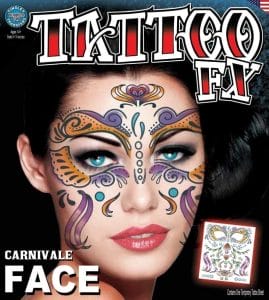 Face Carnivale TemporaryTattoo