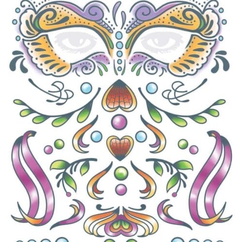 Face Carnivale TemporaryTattoo