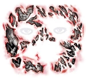 Face Cyborg TemporaryTattoo