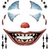 Face Clown TemporaryTattoo
