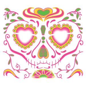 Face SugarWoman TemporaryTattoo