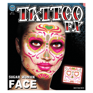 Face SugarWoman TemporaryTattoo