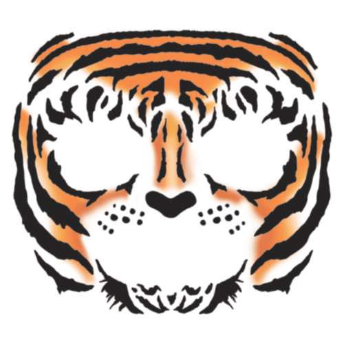 Face Tiger TemporaryTattoo