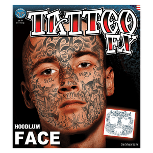 Face Hoodlum TemporaryTattoo