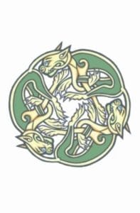 Tribal CelticDogs TemporaryTattoo