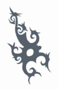 Tribal BorneoScorpion TemporaryTattoo