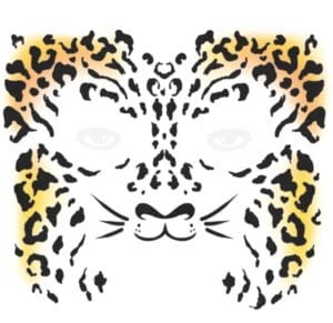Face Cheetah TemporaryTattoo