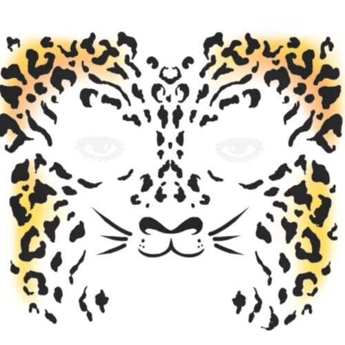 Face Cheetah TemporaryTattoo